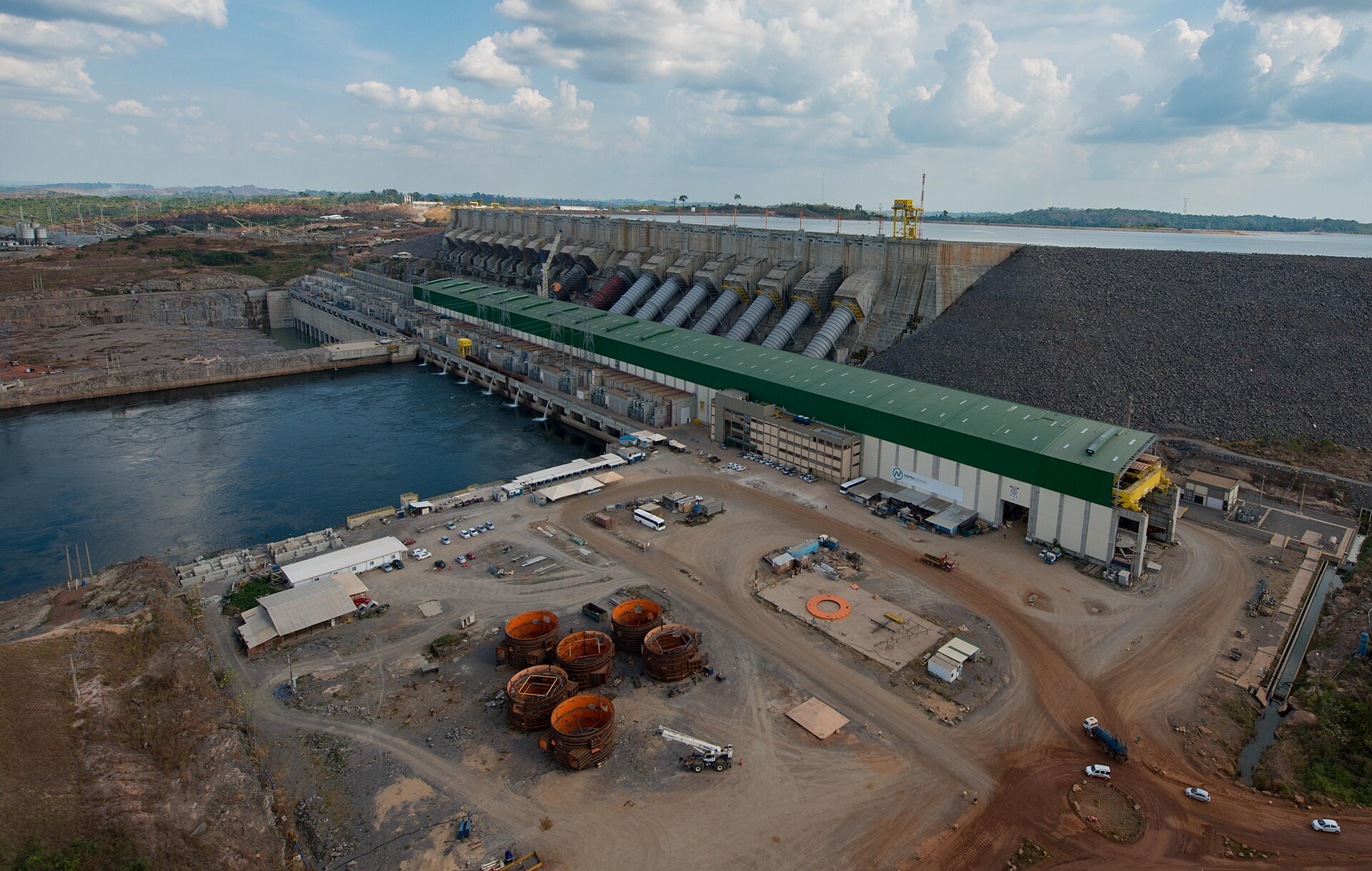 Usina hidrelétrica de Belo Monte no rio Xingu