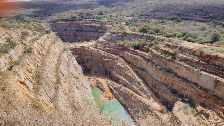 Área de mineração de urânio da INB em Caetité, na Bahia